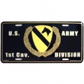 LICENSE PLATE - ARMY , 1ST CAV DIV LICENSE PLATE - ARMY , 1ST CAV DIV